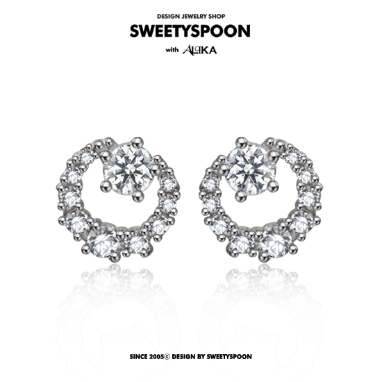 러브셀리귀걸이(0.1ct)